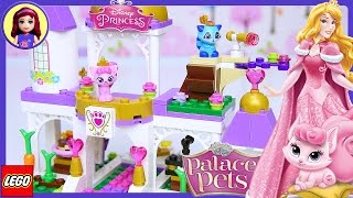 Lego Disney Princess Palace Pets Royal Castle Build Review Silly Play  Kids Toys [upl. by Moskow]