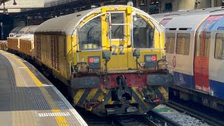 LU battery loco at Acton Town 16042022 [upl. by Pillsbury]