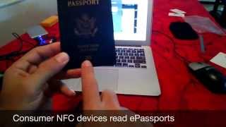 Consumer NFC devices read ePassports [upl. by Delanos]