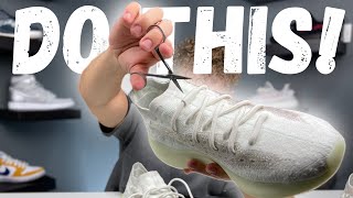 How To Remove New Yeezy Laces Without RUINING THEM [upl. by Lonergan86]