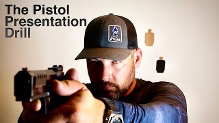 Basic Pistol Dry Fire Part 1 The Pistol Presentation Drill [upl. by Atihana]