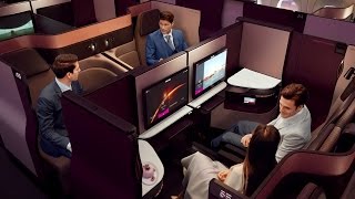 Introducing Qsuite  Qatar Airways New Business Class [upl. by Adnirb289]