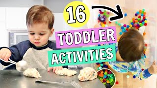 16 Toddler Activities You Can Do at Home  12 year olds [upl. by Nonna905]