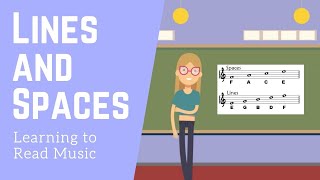 Learning to Read Music Treble Clef Lines and Spaces [upl. by Aivul]