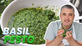 How to Make FRESH BASIL PESTO Like an Italian [upl. by Lund]