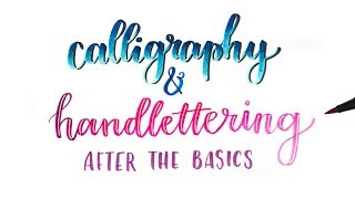 How To Calligraphy amp Handlettering  Blending Colors Stylizing amp More [upl. by Aihsemot]