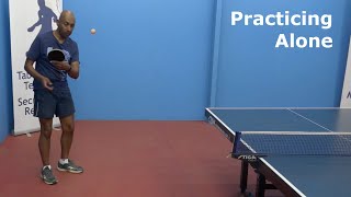 Practicing Alone  Table Tennis  PingSkills [upl. by Beitris92]