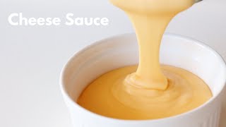 EASY HOMEMADE CHEESE SAUCE RECIPE  NACHO CHEESE SAUCE RECIPE [upl. by Aramal942]