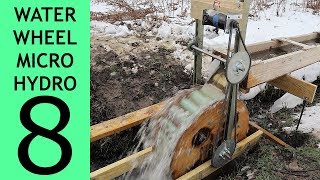 Part 8 of 10 Waterwheel Microhydro More Volts [upl. by Ahpla]