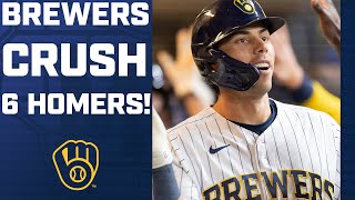 Brewers hammer Cubs for SIX home runs Full highlights [upl. by Adihaj177]