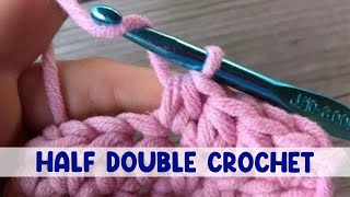 How to Work the Half Double Crochet Stitch HDC [upl. by Pascia388]