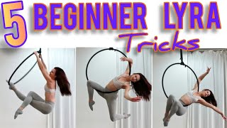 5 Aerial Hoop Beginner Moves and Tricks Aerial Hoop Tutorial [upl. by Onateag]