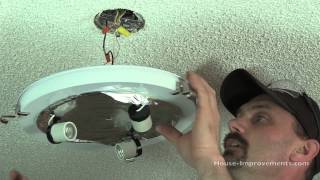 How To Replace A Ceiling Light Fixture [upl. by Atneciv]