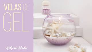 Velas decorativas con gel [upl. by Nalyac]