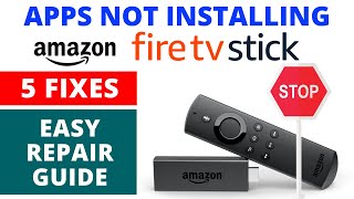 How to Fix Amazon Fire TV Stick Not Installing  Downloading Apps  Best 5 Easy Fixes [upl. by Janka283]