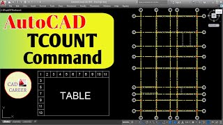 TCOUNT command in AutoCAD  Automatic Text numbering in AutoCAD  CAD CAREER [upl. by Hawley]