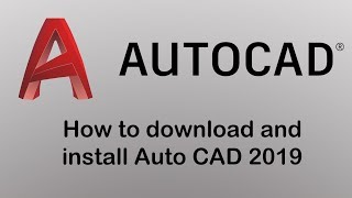 How to download and install Auto CAD 2019 student version [upl. by Idolem]