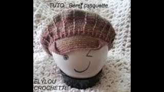 TUTO crochet  Béret casquette facile [upl. by Brant]