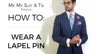 HOW TO Wear a lapel pin [upl. by Zosima]