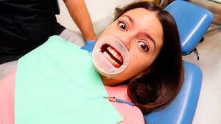 SOFÌ METTE L APPARECCHIO AI DENTI DAL DENTISTA [upl. by Polik]