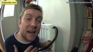 REMOVE AIRLOCK FROM RADIATOR  Plumbing Tips [upl. by Carrnan]