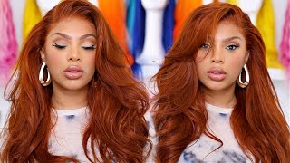 FROM BLACK TO GINGER HAIR TUTORIAL  WIG TRANSFORMATION [upl. by Kabab]