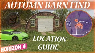 Forza Horizon 4 Autumn Barn Find Location by Horizon Festival  Autumn Barn Find Forza Horizon 4 FH4 [upl. by Naenej]