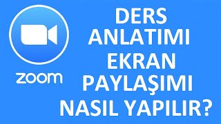 Zoom Ders Anlatımı ve Ekran Paylaşımı Nasıl Yapılır [upl. by Hildie]