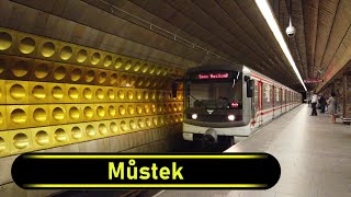 Metro Station Můstek  Prague 🇨🇿  Walkthrough 🚶 [upl. by Hairym]