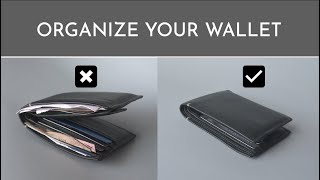 How to Organize Mens Wallet  EDC Wallet Organization [upl. by Florina]