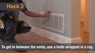 How To Clean Air Vents  Home Hacks [upl. by Enyawd]