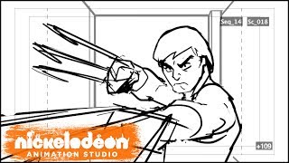 Splinter vs Shredder First Fight Animatic  Teenage Mutant Ninja Turtles  Nick Animation [upl. by Aramaj639]