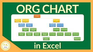 How to Make an Organizational Chart in Excel  Tutorial [upl. by Orson]