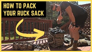 How to Pack Your Ruck Sack Like a Pro  US Army Soldier Skills [upl. by Meyeroff]