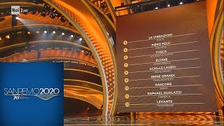 Sanremo 2020  La classifica parziale della serata finale [upl. by Arriec]