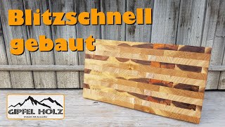 Schneidbrett selber bauen  Hirnholzbrett  Kopfholzbrett [upl. by Bondon375]