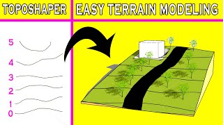 SKETCHUP TERRAIN MODELING PLUGIN  Easy Terrains with Toposhaper [upl. by Friede806]