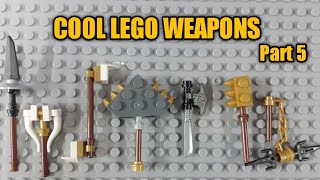 COOL LEGO WEAPONS you can build for your minifigures  pt 5 [upl. by Annaiek]