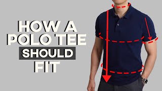 How Should A Polo Shirt Properly Fit  A SIMPLE GUIDE TO MENS SHIRT FIT [upl. by Mommy]