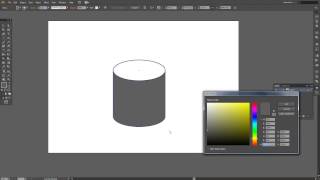 Adobe Illustrator CS6 make a cylinder [upl. by Agathe551]