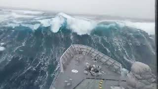 Ships in Storms  10 TERRIFYING MONSTER WAVES Hurricanes amp Thunderstorms at Sea [upl. by Barram]