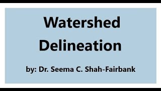 Reading Topography and Watershed Delineation [upl. by Grae]