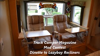 How to change an RV Dinette to Lazyboy Recliners [upl. by Ydnem494]