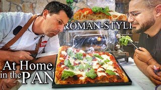 Homemade PIZZA ROMASTYLE in the Pan  Perfect Easy Recipe [upl. by Hakceber]