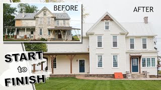 HISTORIC 1900 Farmhouse Restoration 👉🏻 start to finish [upl. by Yarahs]