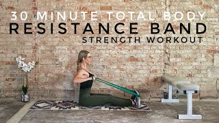 30 Minute Resistance Band Strength Workout  Total Body [upl. by Froh]