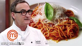 How To Cook The Perfect Italian Tomato Sauce  MasterChef New Zealand  MasterChef World [upl. by Adnirak]