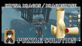 Genshin Impact Puzzle Solution  Espina Dragon  Dragonspine 04 [upl. by Narah]