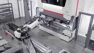 Bystronic Robotic Press Brake Bending Cell [upl. by Anerehs448]