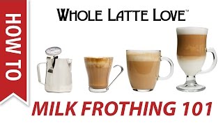 Milk Frothing for Beginners [upl. by Anaibaf]